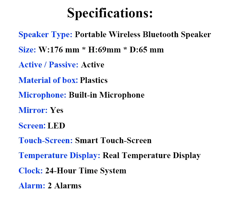 Soaiy Мини Bluetooth динамик портативный беспроводной динамик звуковая система Музыка объемная Поддержка Bluetooth бас радио TF AUX USB