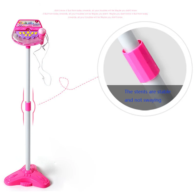 Pаспродажа Okus детские Новые дети раннее образование Музыкальная подставка для игрушки Тип Музыкальный Микрофон регулируемый микрофон караоке