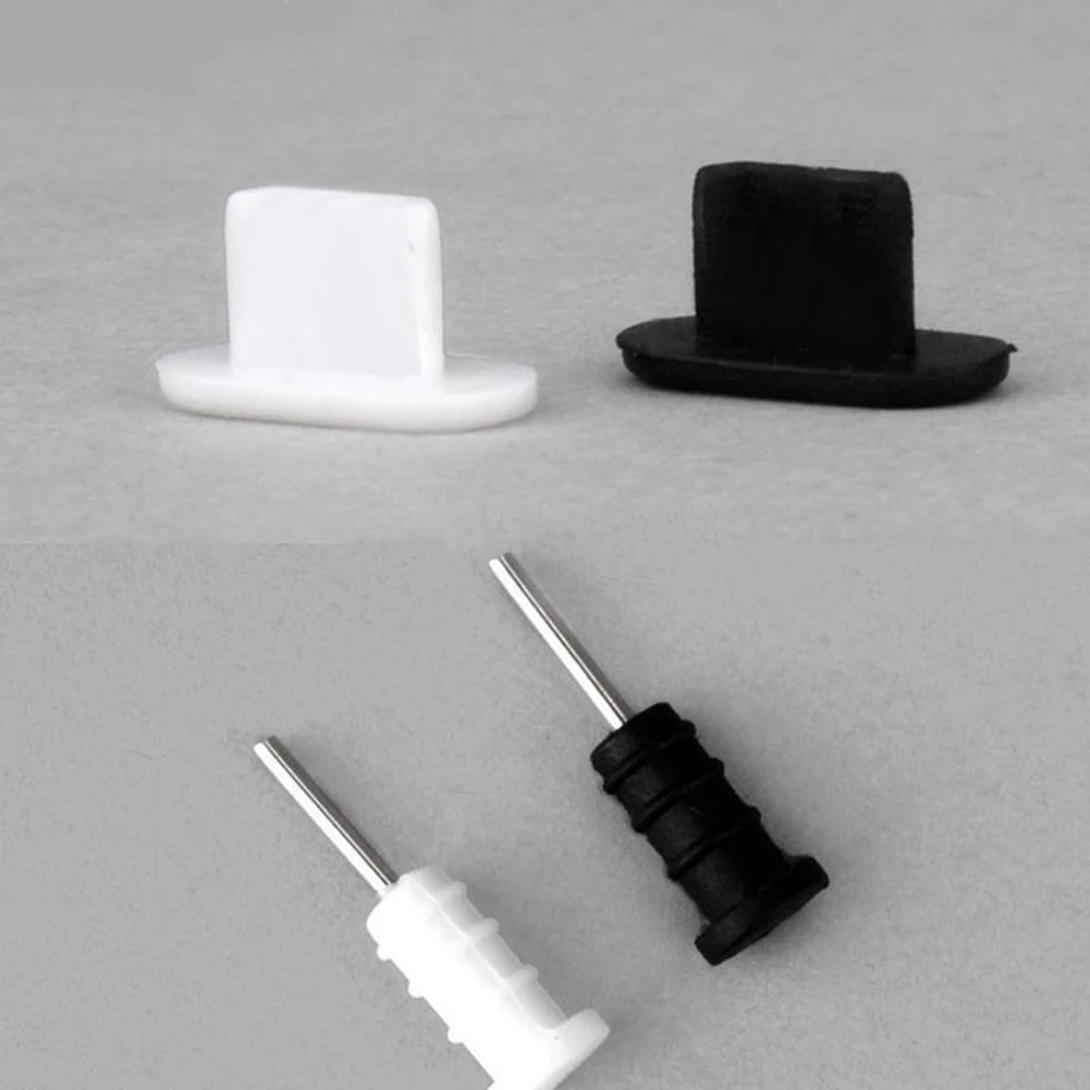 

20 Pcs Silicone Anti Dust Cap Earphone Jack Plug Stopper Charging Port Plug For 5S 6 6S Phone Accessories