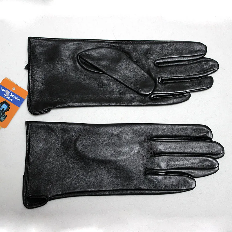 Перчатки из козьей кожи женские тонкие перчатки из овчины с сенсорным экраном без подкладки однослойные кожаные перчатки для вождения