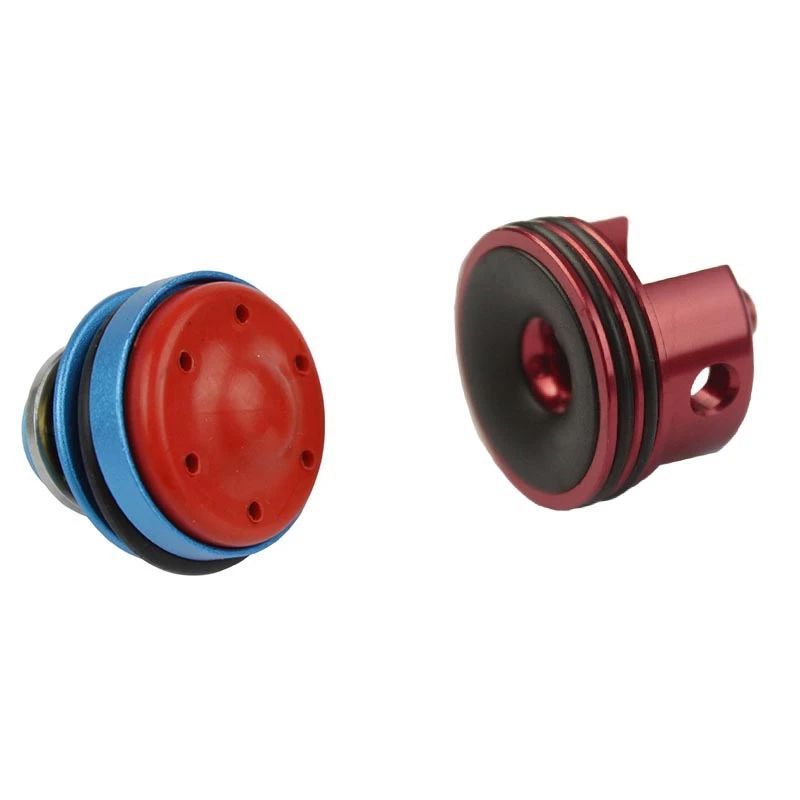 Airsoft Upgrade Gear Parts SHS Metal Ball Bearing Piston Head Red