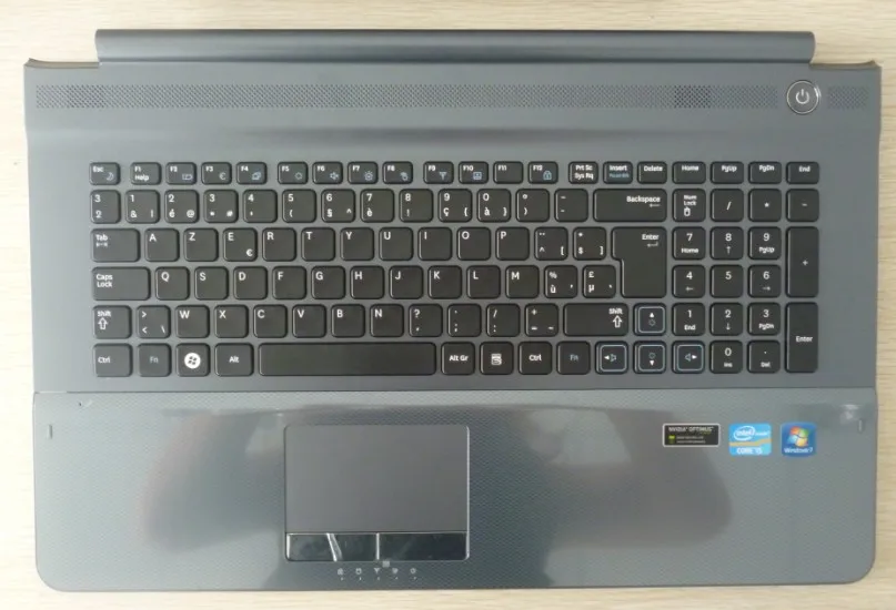 For samsung np rc710 rc720 notebook laptop keyboard with housing cover