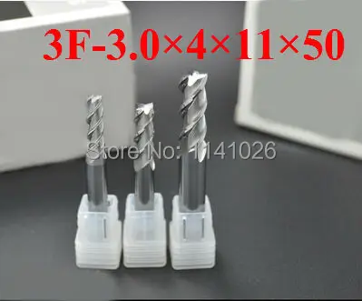 

3F-3.0*4*11*50 Aluminum Carbide End mills,Carbide CNC End mill , lathe tool,boring bar,cnc,machine