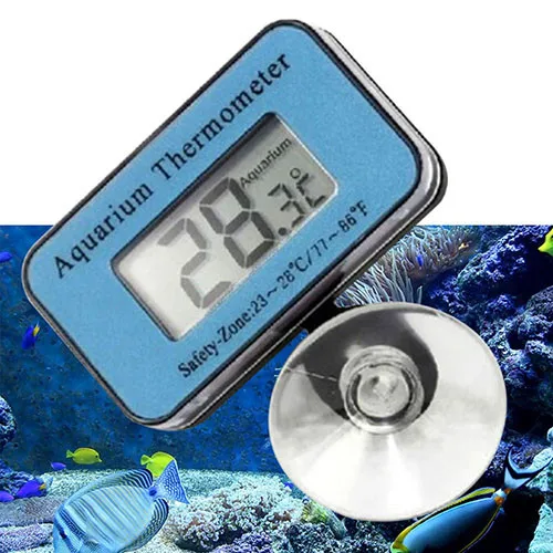 Цифровой светодиодный ЖК-дисплей аквариумный аквариум Водонепроницаемый погружной термометр
