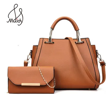 

Luxury Women Leather Girls Ladies Composite Bags Handbags Shoulder Bag Tote 2 Pcs Set Messenger Envelope Bag High Quality Maidy