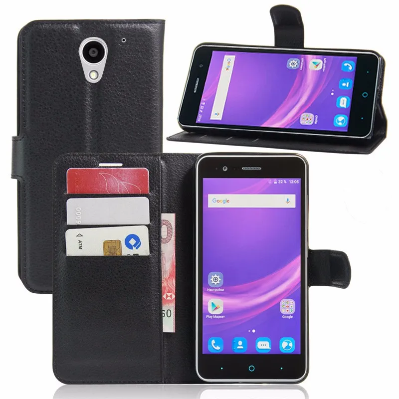 For ZTE A510 Case Luxury PU Leather Back Cover Case For ZTE Blade A510 A 510 Case Flip Protective Phone Bag Skin With Slots (2)