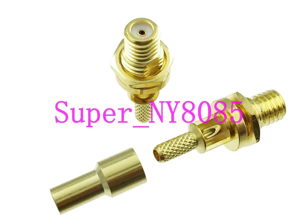 

1pce L5 Microdot Connector female nut bulkhead 10-32UNF RG174 RG316/188 Ultrasonic Flaw