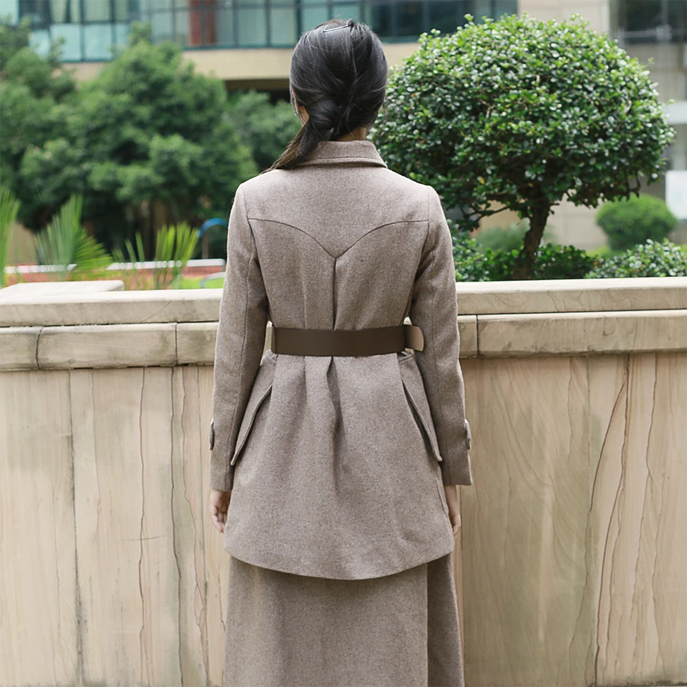 2017 Movie Wonder Woman Superhero Costume Cosplay Diana Prince Suit Uniform Clothes Wool Woman Adult Halloween (2)