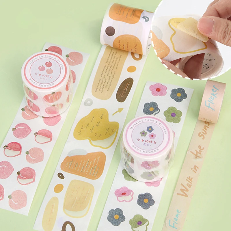 Washi Tape Flowers Diary Sticker Scrapbooking DIY Label Kawaii Paper Stationery