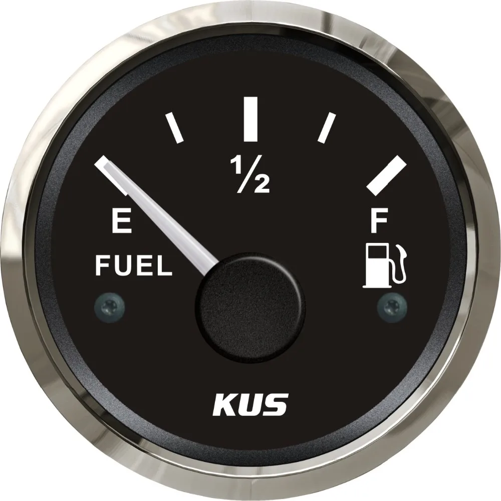 

KUS 12V/24V Universal 2" 52mm Car Motorcycle Boat 0-5V Signal Fuel Level Meter Gauge With Red and Yellow available