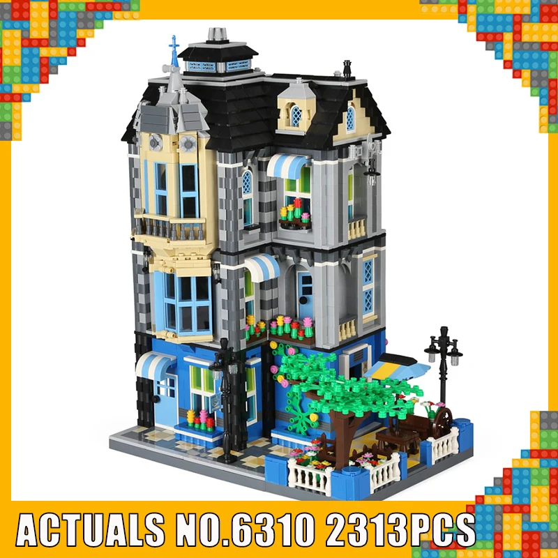 

Wange Blocks Architecture Series Model Hotel Building Bricks Beautiful House Brinquedos Educational Toys for Children 6310
