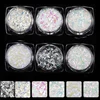 Poudre à paillettes caméléon chromé pour Nail Art, 6 couleurs, flocons de caméléon, effet magique, Multi Chrome, Ultra Fine, 6 boîtes ► Photo 1/6