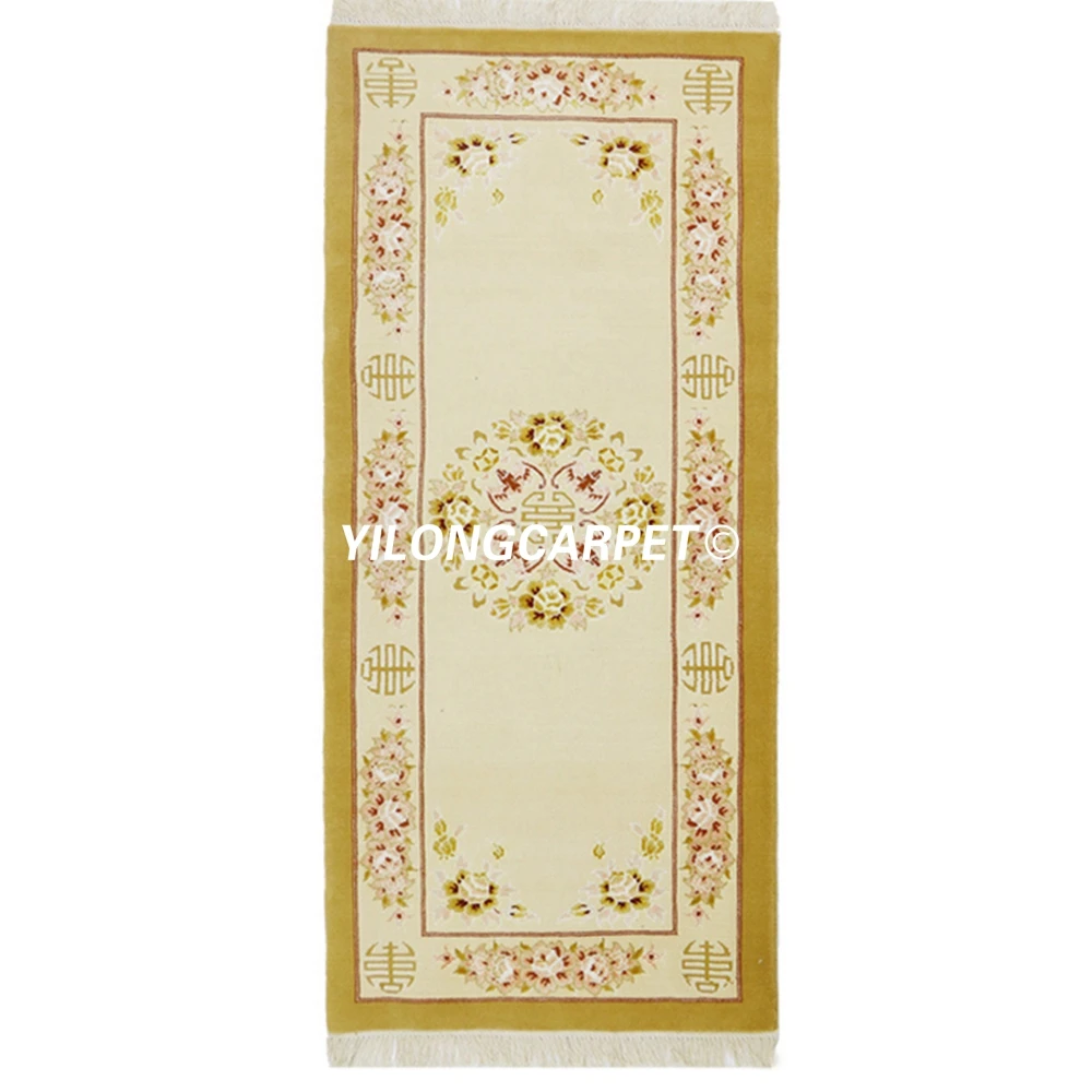 YILONG 2.5'x6' hand knotted corridor stairs carpet handmade oriental rug runner (TJ020S2.5x6)