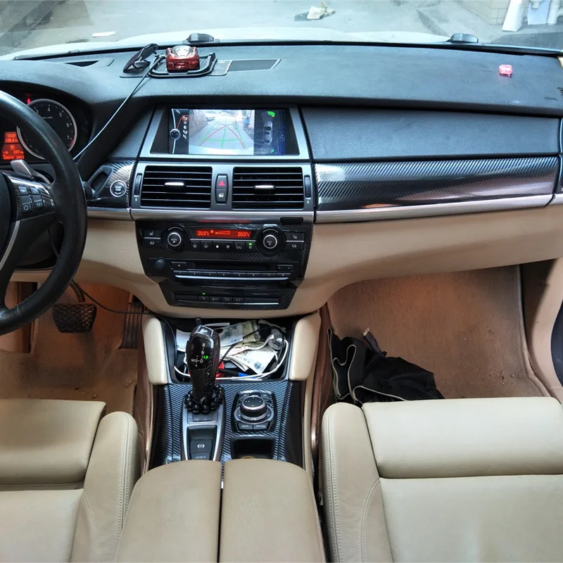 Car Styling New 3d Carbon Fiber Car Interior Center Console