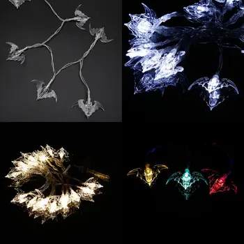 

2.5M Bat Shape Decoration String Lights With 20 Led Bulbs For Festival Home Garden Party