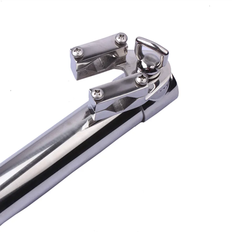 Portacanna Da Pesca In Acciaio Inox Per Barche – Montaggio Su Rotaia (25mm/32mm)