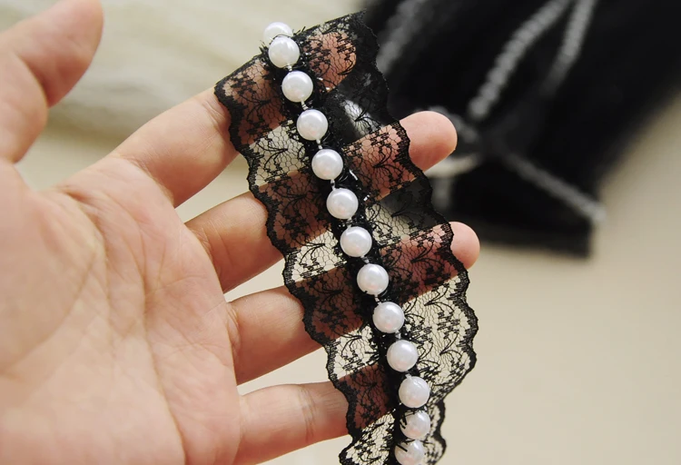 5Yard /Lot beading lace trim diy handmade clothes accessory decoration