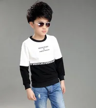 Boy Cotton Blouse Baby Boys Blouse 2-12years Long Sleeve Patchwork Print Kids Clothes Boys Blouses Tops Children Vestido