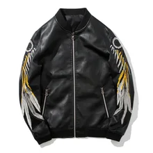Осенне-зимняя кожаная мотоциклетная куртка для мужчин, роскошные бейсбольные куртки колледжа, пальто из искусственной кожи, мужская куртка-бомбер s Pilot