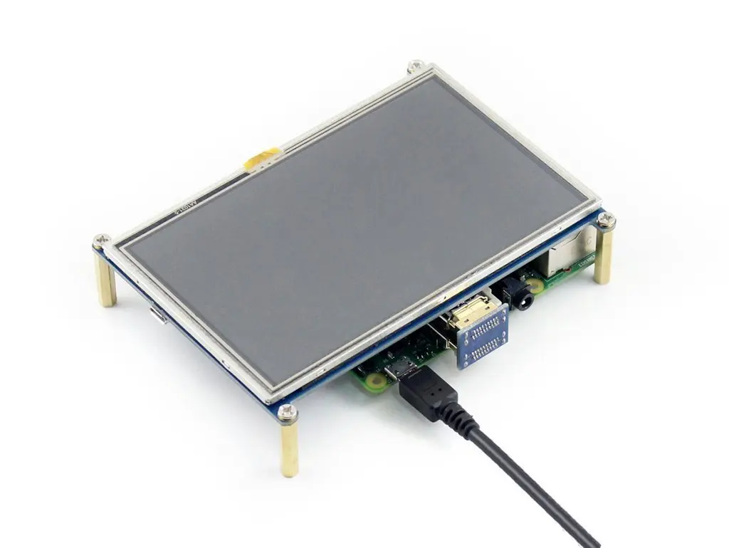 Raspberry Pi ЖК-дисплей модуль 5 дюймов 800*480 TFT резистивный сенсорный экран панель HDMI интерфейс для любой модели Raspberry Pi 3