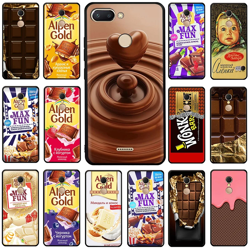 

alenka bar wonka chocolate Silicone phone case for Xiaomi Redmi 5A 6A 5 Plus 6 Pro 7 GO Note 4X 5 6 7 8 Pro 7 GO5A Prime