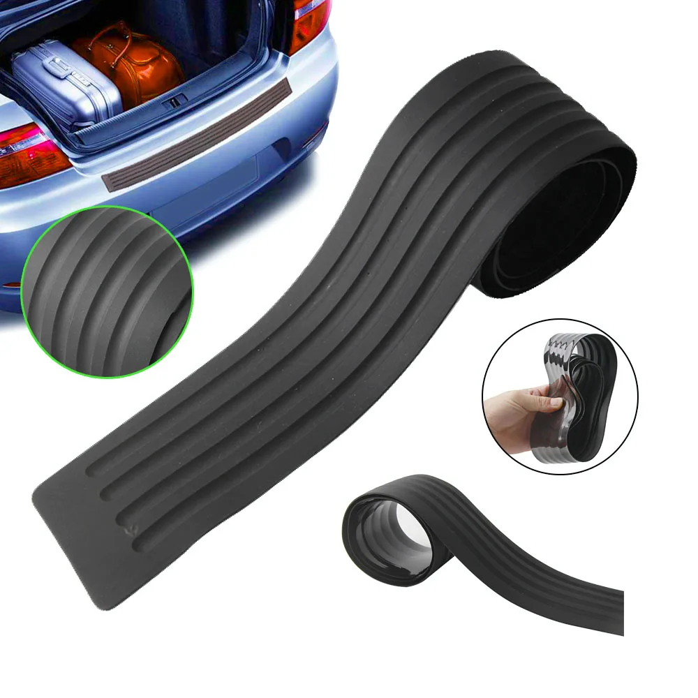 

New Car Trunk guard plate sticker Rear bumper rubber protection For Dacia duster logan sandero stepway lodgy mcv 2 Car-styling
