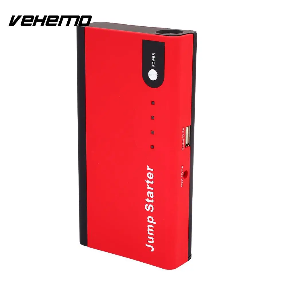 

Red Multi-Function Car Jump Starter Kit Power Bank Emergency Jump Starter Kit DIY Battery Charger Power Kit