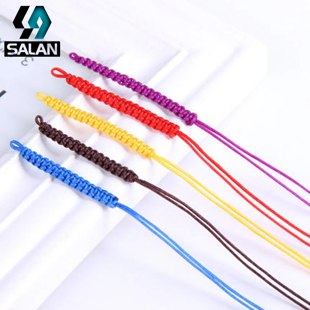 Diratakan coil DIY perhiasan bahan benang katun rumbai pakaian gantung telinga rumbai polyester bookmark rumbai tali cincin pendan