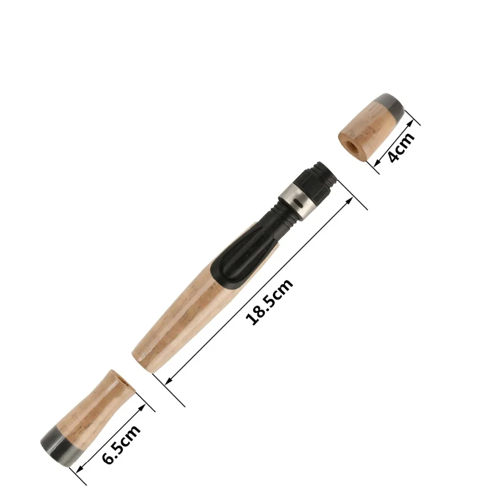 Description Picture 4 of item1set kit/pack 4Sections EVA material faked cork rod handle grip plus spinning reel seat rod DIY repair refit combo set kit parts