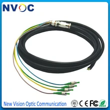 Открытый 3 м 4 ядра одиночный режим FC/APC SM открытый волоконно-оптический водонепроницаемый косичка, открытый FC/APC Волоконно-оптический кабель