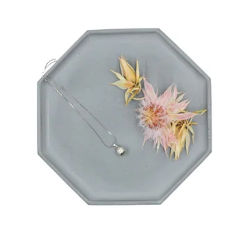 

Geometry octagon cement tray silicone mold Nordic concrete gypsum placing plate fruit tray tray mold