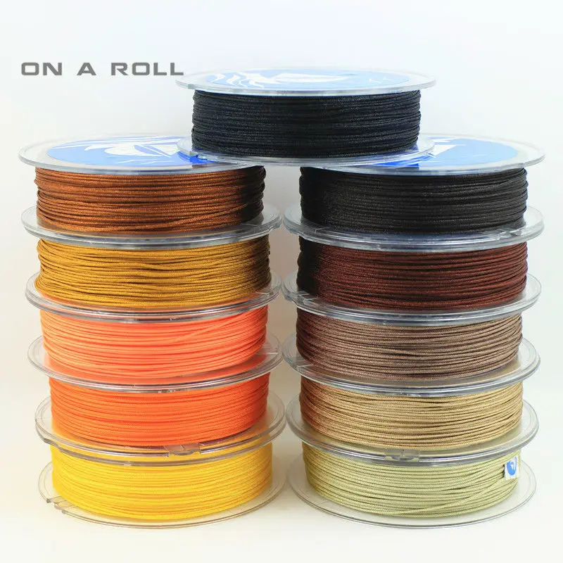 0.8mm Nylon Cord Thread Chinese Knot Macrame Cord Bracelet 