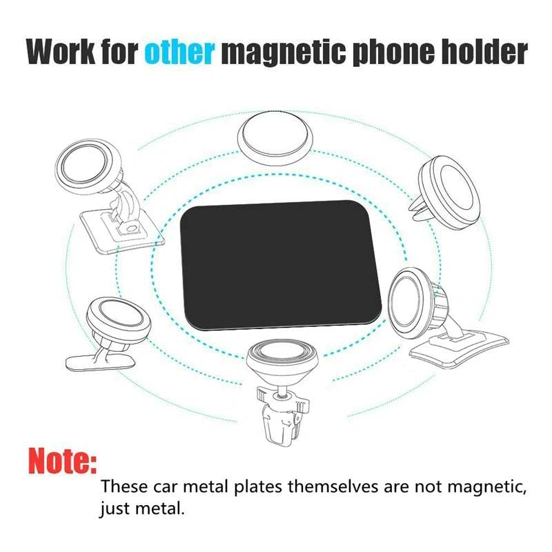 XMXCZKJ Лидер продаж металлическая пластина автомобильный Магнитный комплект для замены 3M клей специально используется для магнитного держателя телефона Аксессуары для крепления