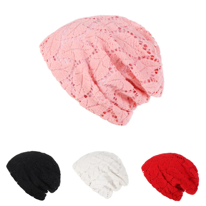 

New Fashion Soft Lady Head Cap Mesh Pile Cap Muslim Hat for Women Turban Bandana