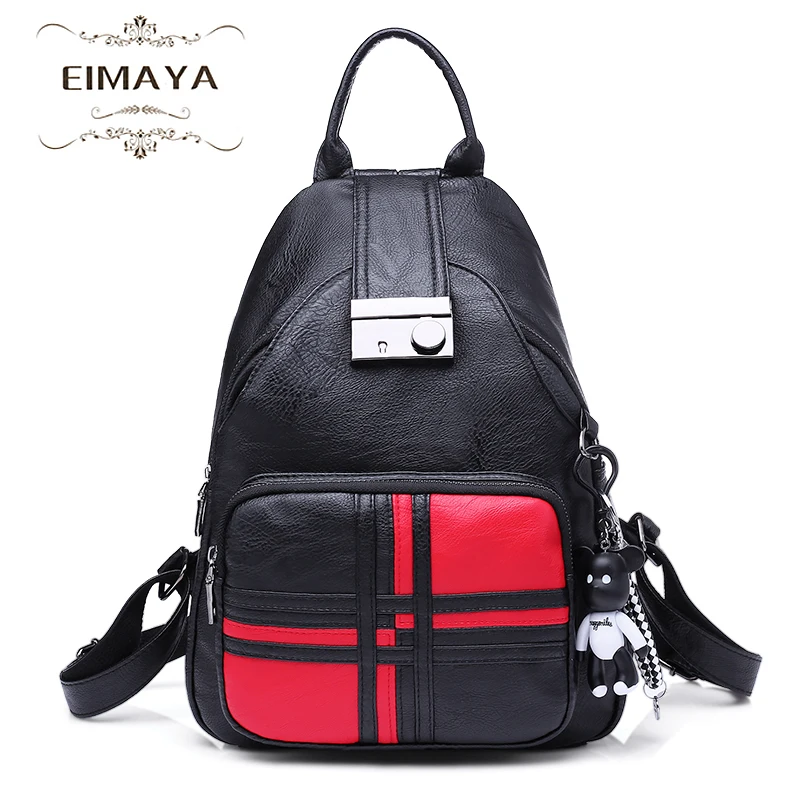 EIMAYA Brand Fashion Women Backpack Women Leather Backpacks High