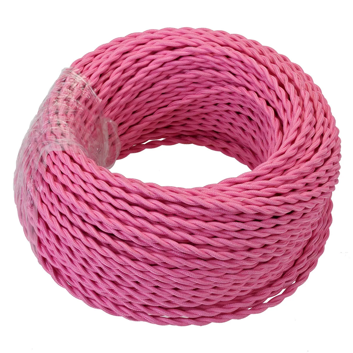 Pink 5/10/20 Meters 2 Core Electrical Rope Wire Vintage Braided Twisted