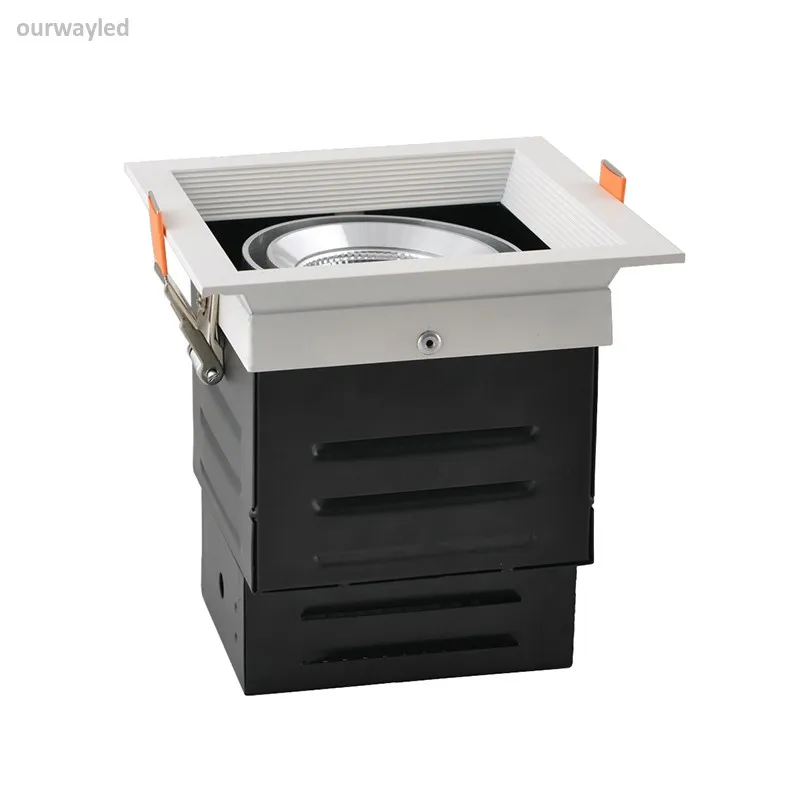 Ângulo de Emissão Reforçar a Cabeça da Lâmpada de Iluminação Retângulo Praça Móveis w 15 25 1 40 Grade Embutir 2 3 - 9 4 W Grade Embutir 2 3 Reforçar A