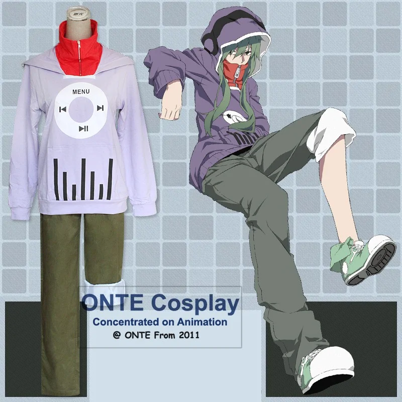 Kagerou Project MekakuCity актеры Косплей костюмы Kido Tsubomi толстовка унисекс модная музыка