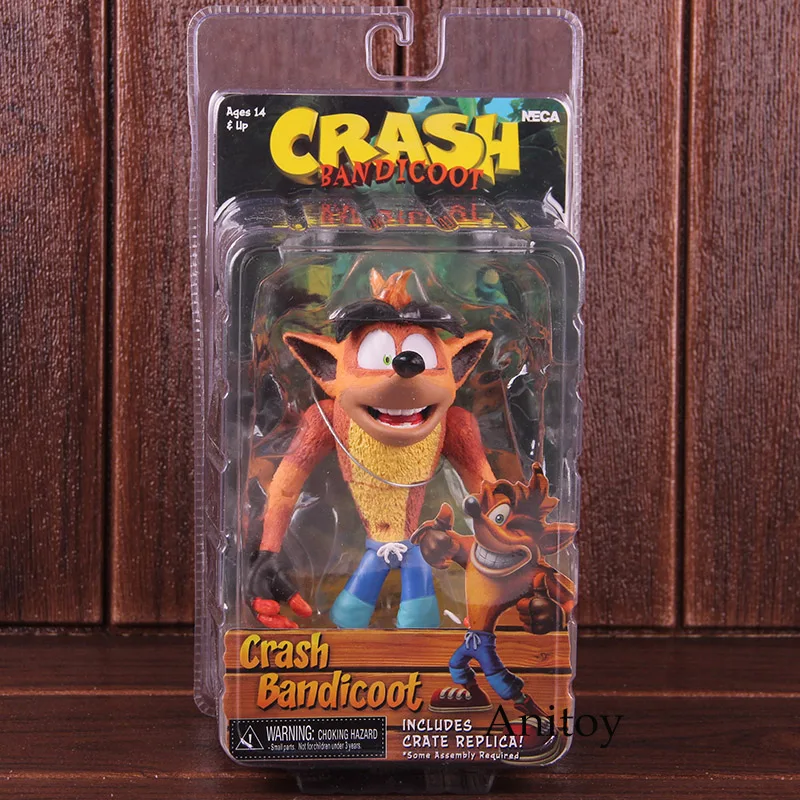 NECA Crash Bandicoot ПВХ подвижная фигурка Коллекционная модель игрушки