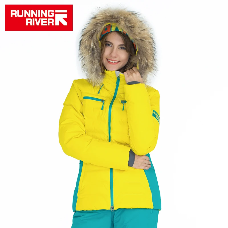 

RUNNING RIVER Brand Winter Thermal Women Ski Down Jacket 5 Colors 5 Sizes High Quality Warm Woman Outdoor Sports Jackets #A6012