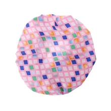 Двухслойная водонепроницаемая шапочка для волос модный дизайн шапочка для душа для купания s для женщин