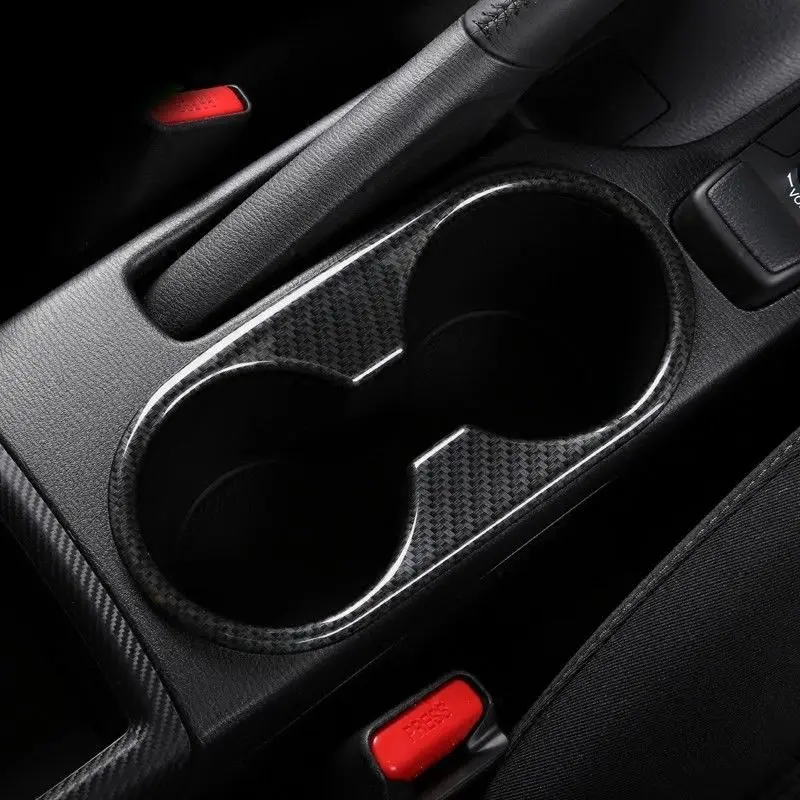 For MAZDA 3 Axela 2017 Carbon Fiber Color Front Water Cup Panel Cover Trim c