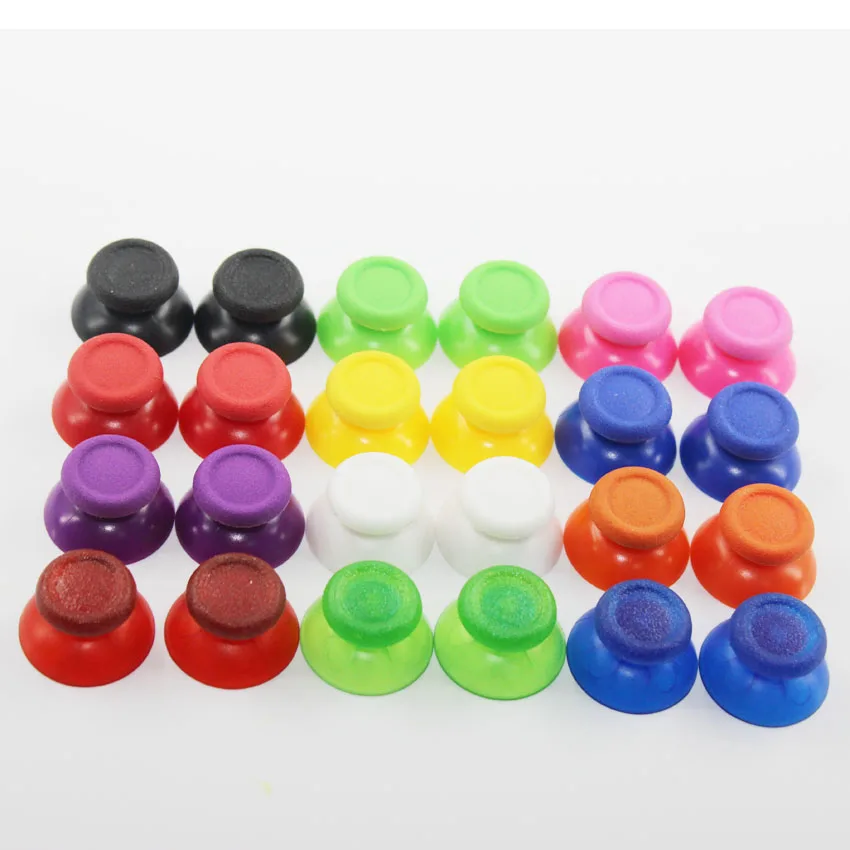 

6 PCS Transparent Clear Crystal 3D Analog Joystick Mushroom Head Cap For SONY PS4 Controller Analog Stick