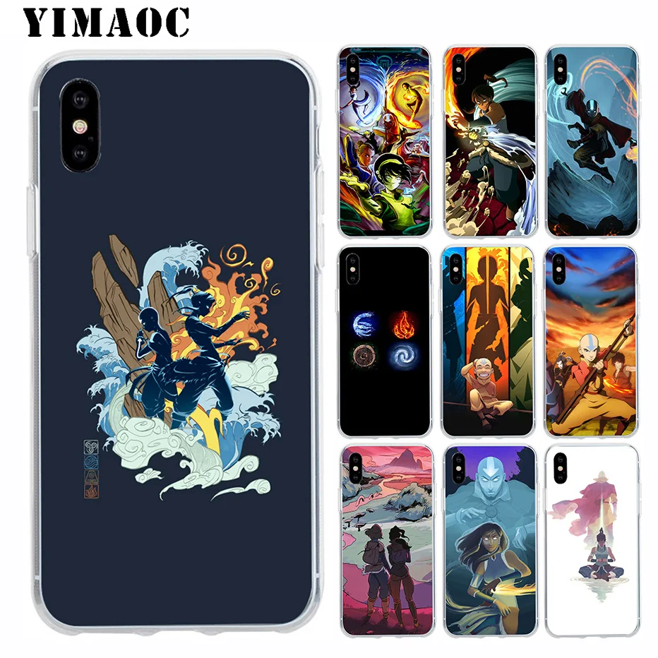 

YIMAOC The Legend Of Korra Avatars Soft TPU Silicone Case for Apple Iphone Xr Xs Max X 10 8 Plus 7 6S 6 Plus SE 5S 5 7Plus 8Plus