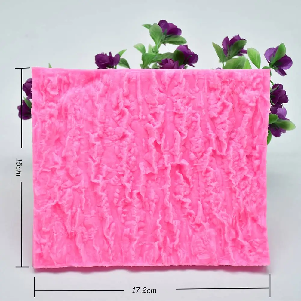 

Silicone Cake DIY Baking Pastry Mold 3D Tree Bark Pattern Fondant Decorating Mould Tools Dropshipping FAS