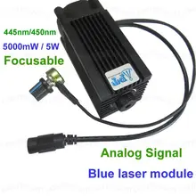 DIY CNC 5000mw/5w 450nm Focusable blue Laser Module diode laser cutting Engraving carving Machine Adjust Power Analog signal DIY CNC 5000mw/5w 450nm Focusable blue Laser Module diode laser cutting Engraving carving Machine Adjust Power Analog signal