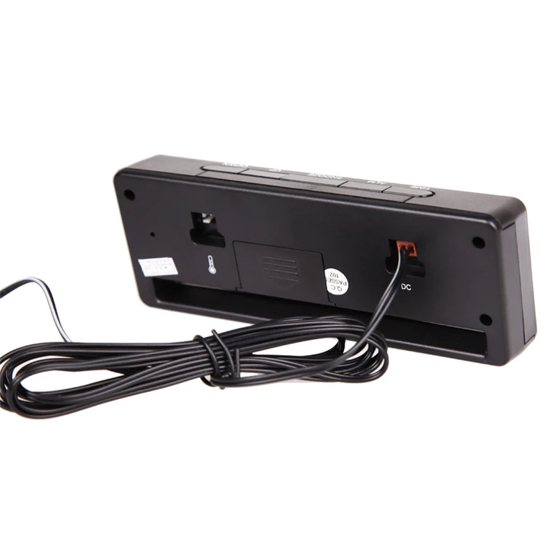  3in1 LCD Screen Car Alarm Clock Auto Thermometer Voltmeter Temperature Battery Voltage Time/Date Mo
