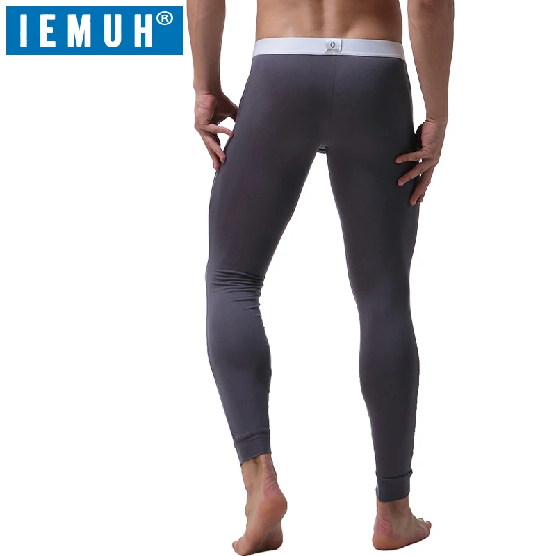 

IEMUH Long Johns Top Autumn Winter Warm Pants Men's Quick Dry Anti-Bacterial Stretch Men's Warm Underwear Men's Warm Pants