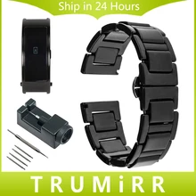 16mm Full Ceramic Watchband Tool for Huawei Talk Band B3 Moto 360 2 42mm Women Watch