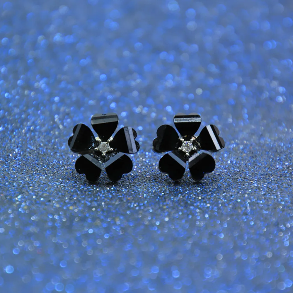 

Earrings For Women 2019 Lovely white Flower Crystal Pendant Circle Stud Earrings boucle d oreille femme 2019 aros mujer oreja